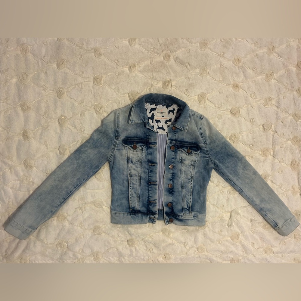 Veterinary Veterinarian RVT Technician Medicine Embroidered Denim Jean Jacket - Picture 4 of 6
